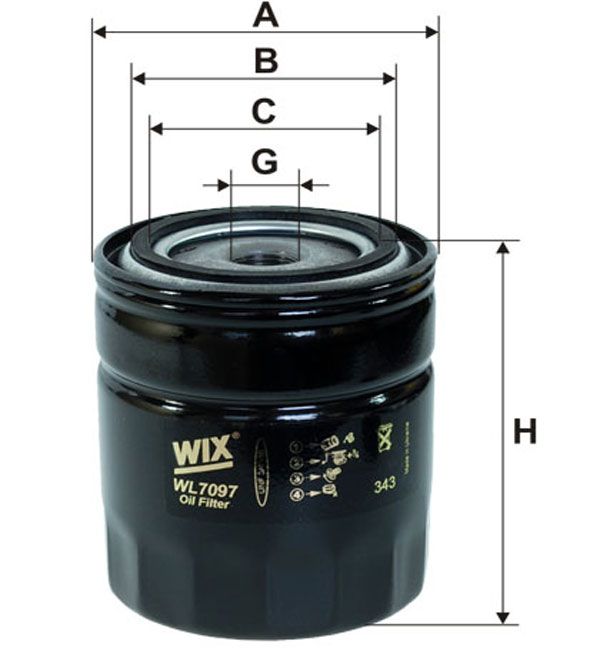 Масляный фильтр WIX WL7097 