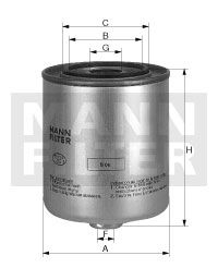 Топливный фильтр MANN-FILTER WK9048X 
