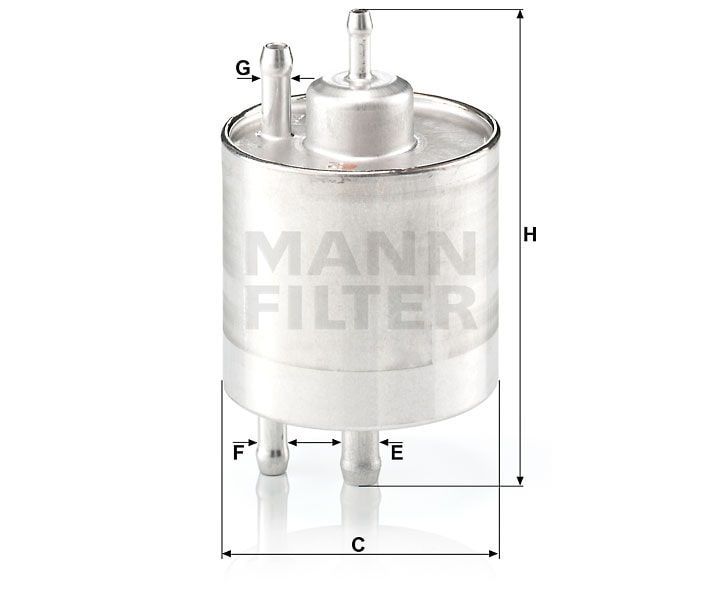 Топливный фильтр MANN-FILTER WK711/1 . Фото N2