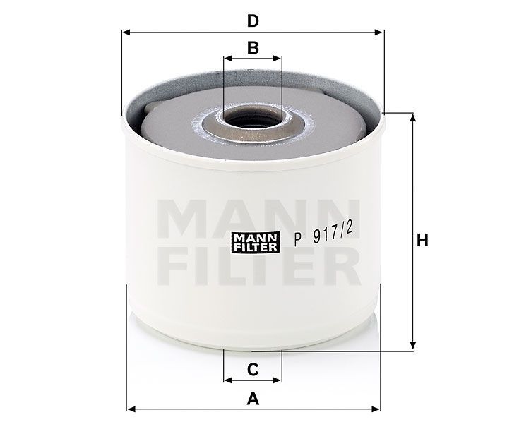 Топливный фильтр MANN-FILTER P917/2X. Фото N2