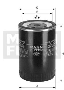 Топливный фильтр MANN-FILTER WK723(10) 