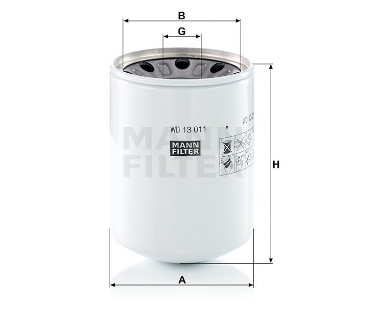 Гидравлический фильтр MANN-FILTER WD13011X. Фото N2